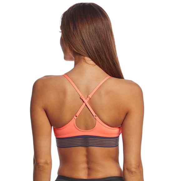 Nike Adjustable Cross-back Orange “Crimson Pulse” Sport Bikini Top - Picture 3 of 12